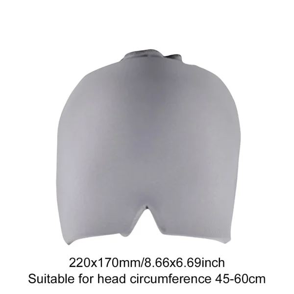 Migraine Relief Hat Head Massage Cap Gel Hot Cold Compress Therapy Headache Hat for Relief Pain Stress Pressure Ice Cap Eye Mask - Image 6