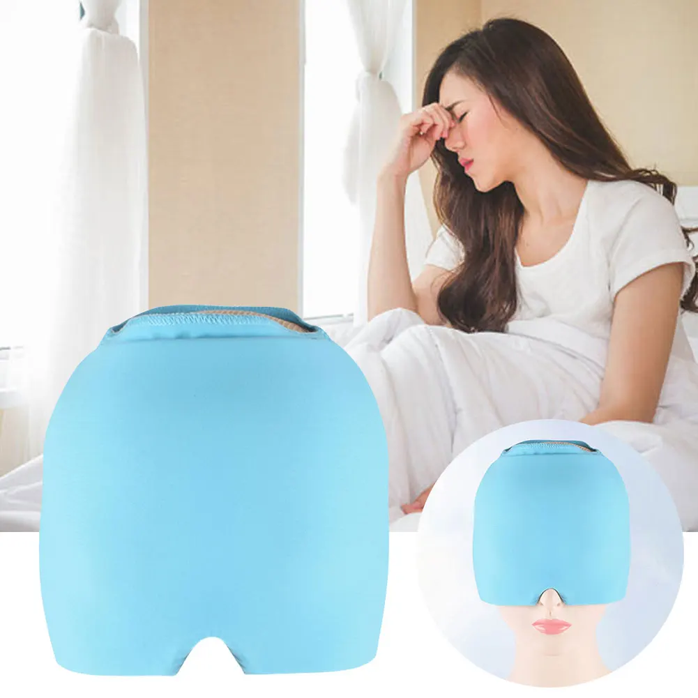 Migraine Relief Hat Head Massage Cap Gel Hot Cold Compress Therapy Headache Hat for Relief Pain Stress Pressure Ice Cap Eye Mask Migraine Relief Hat Head Massage Cap Gel Hot Cold Compress Therapy Headache Hat for Relief Pain Stress Pressure Ice Cap Eye Mask