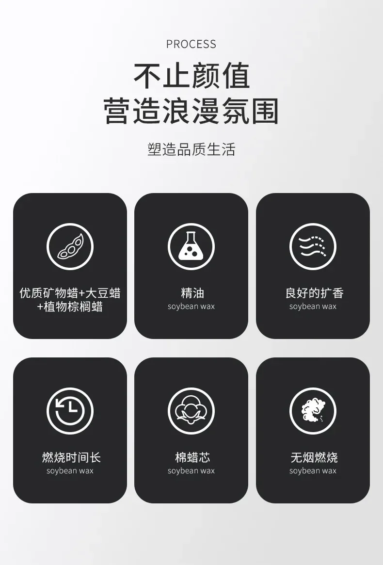 1Pc Modern European Plant Scent Aromatherapy Candle Living Room Bedroom Air Purification Enduring Fragrance Candle Cups Decor 1Pc Modern European Plant Scent Aromatherapy Candle Living Room Bedroom Air Purification Enduring Fragrance Candle Cups Decor