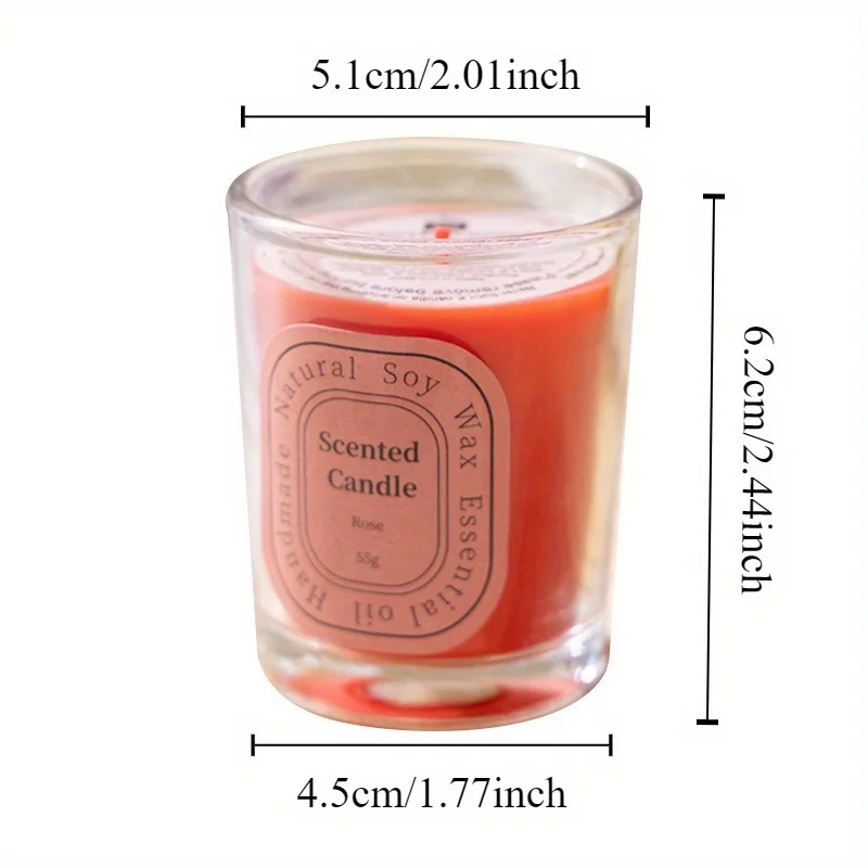 1/2 PCS Scented Candles Multi-Color Soy Wax Votive Candle for Home Decoration Candle Gifts Baskets for Valentine’s Day Christmas - Image 4