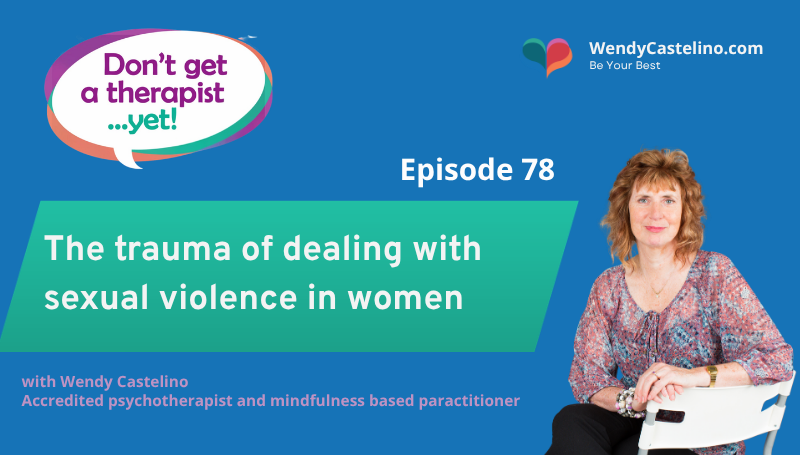 dont get a therapist yet branding with title text and an image of wendy castelino